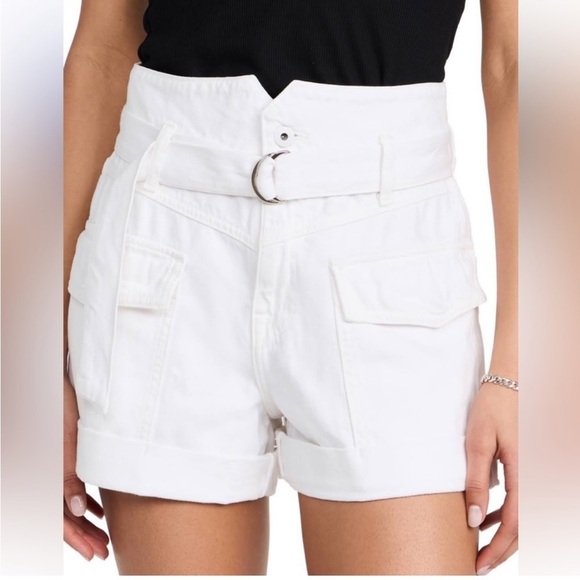 Jonathan Simkhai Standard Sierra Utility
(NWT) White Denim High Rise Shorts - Picture 1 of 7